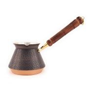 YDB You Deserve Better YDB Copper 2021 KDA Series Turkish Greek Arabic Armenian Coffee Pot with Wood Handle/Thickest Solid Hammered Antique Copper Cezve, Jezve, Jazva, Ibrik, Briki, Coffee Maker for s