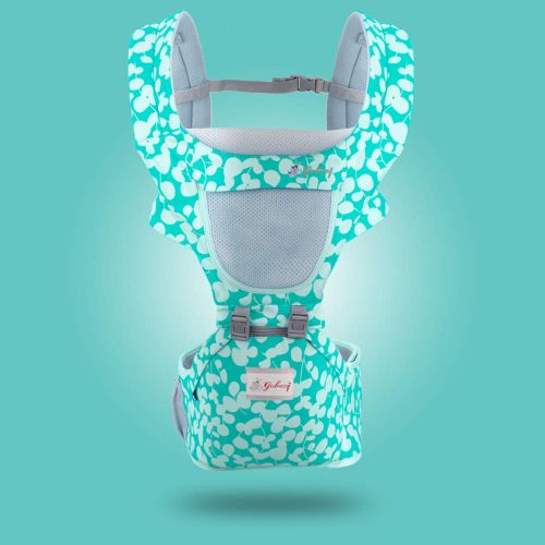  YDD Baby Hip Seat Carrier Waist Stool  Safety Certified Back Pain Relief Soft Carrier (Ergonomic M Position), Child Infant Toddler Hiking and Traveling,2~Green