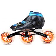 YDHNB Thermo Plastics Speed Skating Shoes Adult Professional Roller Skates Carbon Fiber Inline Skate Shoes 3 Wheels Skates for Beginner Sports Outdoors Fitness