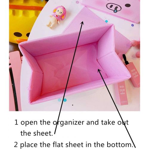  [아마존베스트]Kerrs Choice Collapsible Fabric Cube Storage Bin Sailor Moon Foldable Cloth Baskets | Sailor Moon Office Desk Room Decoration Gift