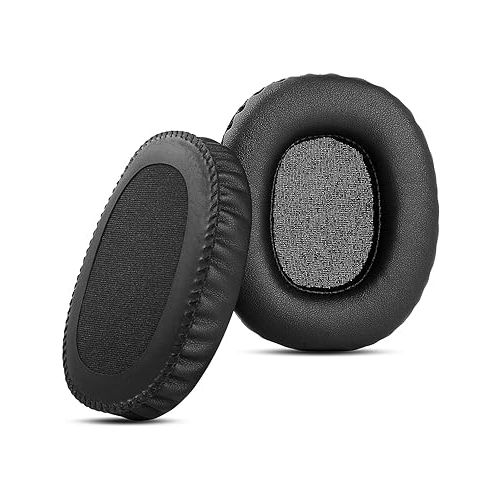  Replacement Earpads Ear Pads Cushions Compatible with Marshall Monitor Over-Ear Stereo Headphones (Black)