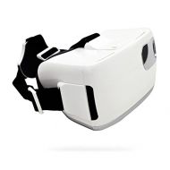 YDZSBYJ VR Headsets VR Glasses, 3D Virtual Reality AR Stereo GameMovie, Suitable for 4.7~6 Inches Smart Phone, Head-Mounted, White (Color : White)