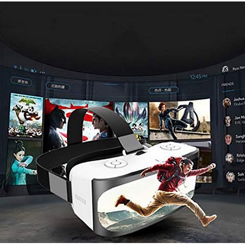  YDZSBYJ VR Headsets VR Glasses, WiFi Smart 3D Virtual Reality 360 Degree Panorama MovieGame, Head-Mounted Glasses, Black (Color : Black)