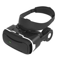 YDZSBYJ VR Headsets 3D Glasses VR Headset, Virtual Reality WiFi HD AR Stereo Gamepad/Movie, Head-Mounted, iPhone 7 6 6s Plus/Oppo/vivo, Black (Color : Black)