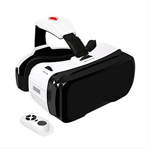  YDZSBYJ VR Headsets VR Glasses, Virtual Reality Bluetooth Connection AR Stereo GameMovie, Head-Mounted, iPhone 7 6 6s PlusOppovivo, White (Color : White)