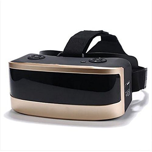  YDZSBYJ VR Headsets VR Glasses, Smart WiFi Connection, 3D 360 Degree Virtual Reality Glasses Mobile CinemaVideo, Head-Mounted, Gyro, Gold (Color : Gold)