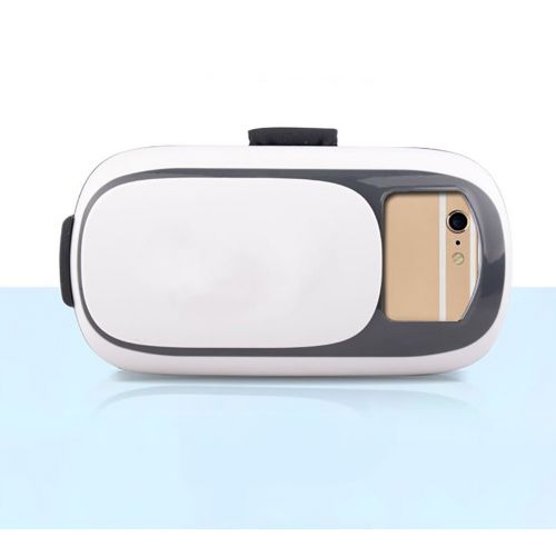  YDZSBYJ VR Headsets VR Glasses, Smart HD Head-Mounted 3D Virtual Reality Glasses Mobile CinemaVideoGame Console, Compatible with 4.7-6 Inch Phones, White (Color : White)