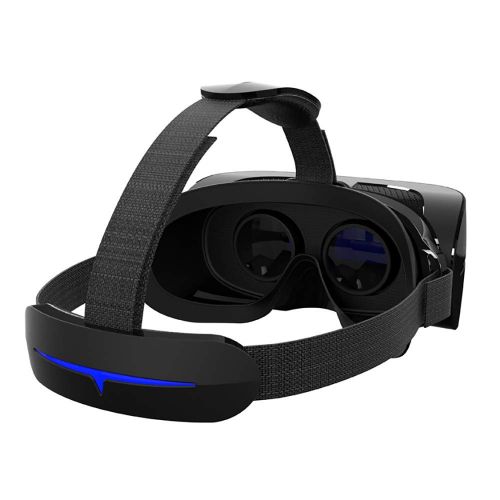 YDZSBYJ VR Headsets Smart VR Glasses, 3D WiFi/Bluetooth Head-Mounted Virtual Reality Glasses, 4000mAh Battery (Color : Black)
