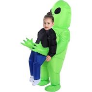 YEAHBEER Inflatable Alien Rider Costume Halloween Costume for Adults and Kids Inflatable Costumes Cosplay Party Dress Up (Child Alien Rider)