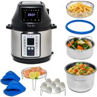 [아마존베스트]YEDI HOUSEWARE Yedi Tango, 2-in-1 Air Fryer and Pressure Cooker, 6 Quart, with Deluxe Accessory kit