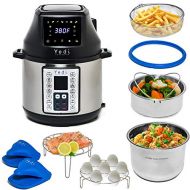 [아마존베스트]YEDI HOUSEWARE Yedi Tango, 2-in-1 Air Fryer and Pressure Cooker, 6 Quart, with Deluxe Accessory kit