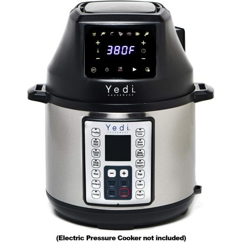  [아마존베스트]YEDI HOUSEWARE Yedi Capital Air Fryer Lid and Dehydrator, 7 Presets, DIY Function, and Delay Start Function