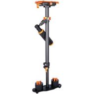 YELANGU Carbon Fiber Handheld Stabilizer for DSLR Camera with Quick Release Plate(Orange)