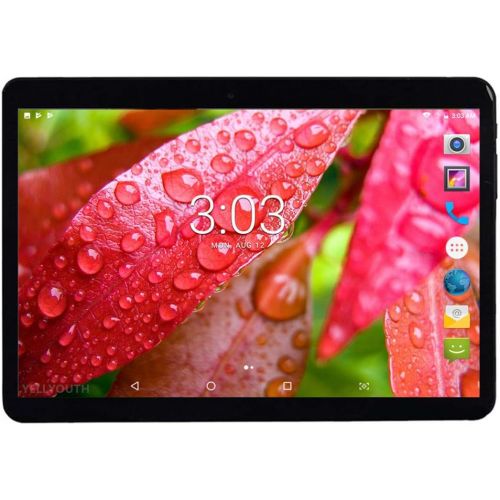  [아마존 핫딜] YELLYOUTH Android Tablet 10 inch with Sim Card Slots 2.5D Curved Glass Touch Screen 4GB RAM 64GB ROM Octa Core 3G Unlocked GSM Phone Tablet PC Compatible with WiFi Bluetooth GPS (B