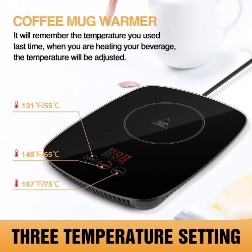  [아마존베스트]YEOSEN Coffee Warmer - Cup Warmer with Three Temperature Setting - Beverage Warmer with Automatic Shut Off
