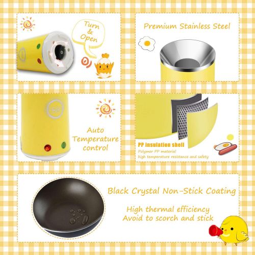  [아마존베스트]YEPSOON Egg Cooker Egg Roll Maker Automatic Hard Boiled Egg Cookers Rapid Egg Cooker Multifunction Breakfast Eggs Sausage Boiler Omelet Maker Microwave YEPSOON Gift For Kids & Adul