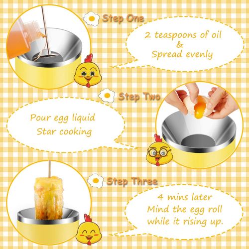  [아마존베스트]YEPSOON Egg Cooker Egg Roll Maker Automatic Hard Boiled Egg Cookers Rapid Egg Cooker Multifunction Breakfast Eggs Sausage Boiler Omelet Maker Microwave YEPSOON Gift For Kids & Adul