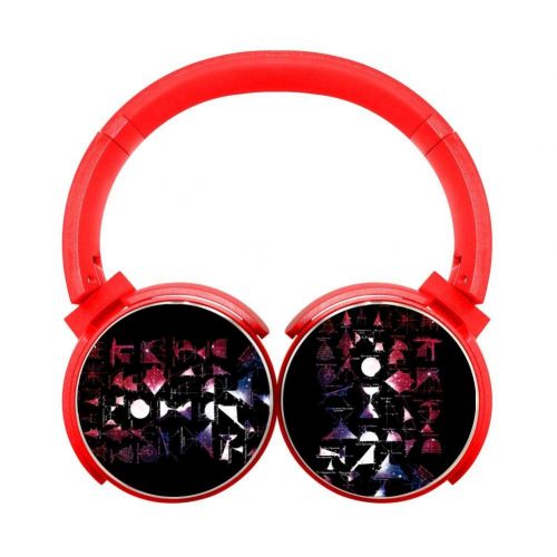  YES-666 Math Formsstereo Wireless Headset with Microphone Bluetooth Foldable Portable Stereo Headset for PcTvPhone Red