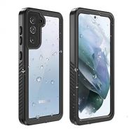 YESHON for Samsung Galaxy S21 Case(6.2 inch), for Samsung Galaxy S21 Waterproof Case, Built-in Screen Protector Full Sealed Cover, Shockproof IP68 Waterproof Clear Case for Samsung