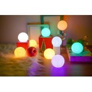 YESIE 10Packs Led Pool Ball Lights,3-Inch Color Changing LED Orb Night Light, IP67 Waterproof Hot Tub Floating Ball,Cordless Glow Beach Ball, Bath Toys,Pool Toys,Home Christmas Dec