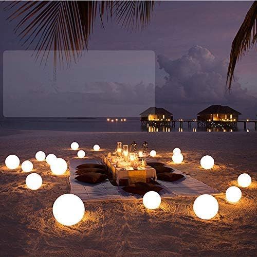  YESIE 10Packs Led Pool Ball Lights,3-Inch Color Changing LED Orb Night Light, IP67 Waterproof Hot Tub Floating Ball,Cordless Glow Beach Ball, Bath Toys,Pool Toys,Home Christmas Dec