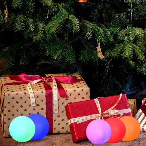  YESIE 10Packs Led Pool Ball Lights,3-Inch Color Changing LED Orb Night Light, IP67 Waterproof Hot Tub Floating Ball,Cordless Glow Beach Ball, Bath Toys,Pool Toys,Home Christmas Dec