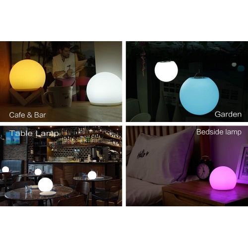  YESIE 6-Inch Cordless LED Ball Night Light for Kids,Rechargeable Floating Pool Lights,Outdoor Pool Accessories Decoration,16 RGB Colors Mood Ambient Lighting