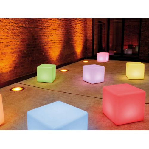  YESIE 16-Inch Cordless LED Cube Chair Light, New Removable and Easy Charging LED Module,Corlor Changing and Rechargeable LED Cube for Adult