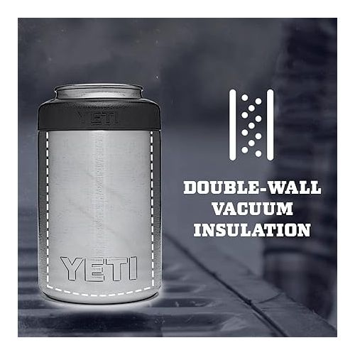 예티 YETI Rambler 12 oz. Colster Can Insulator for Standard Size Cans, Charcoal (NO CAN INSERT)