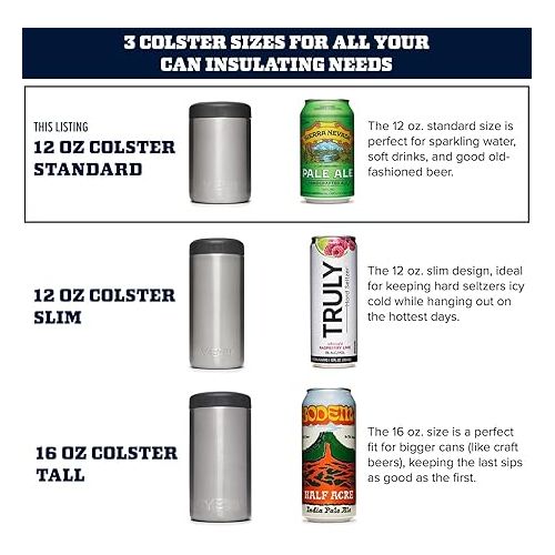 예티 YETI Rambler 12 oz. Colster Can Insulator for Standard Size Cans, Charcoal (NO CAN INSERT)