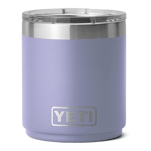 예티 YETI Rambler 10 oz Stackable Lowball 2.0, Vacuum Insulated, Stainless Steel with MagSlider Lid, Cosmic Lilac