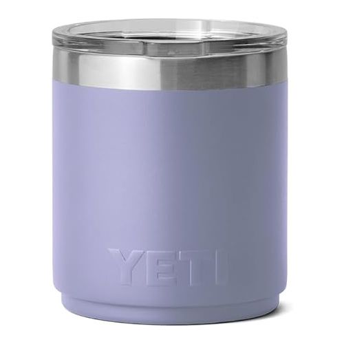 예티 YETI Rambler 10 oz Stackable Lowball 2.0, Vacuum Insulated, Stainless Steel with MagSlider Lid, Cosmic Lilac