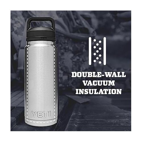 예티 YETI Rambler 26 oz Bottle, Vacuum Insulated, Stainless Steel with Chug Cap