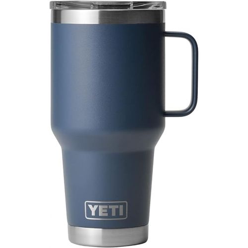 예티 YETI Rambler 30 oz Travel Mug, Stainless Steel, Vacuum Insulated with Stronghold Lid