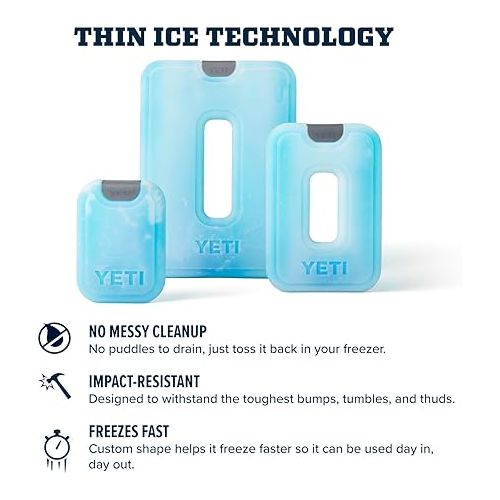 예티 YETI Thin ICE Refreezable Reusable Cooler Ice Pack, Large