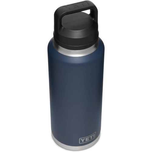 예티 YETI Rambler 46 oz Bottle, Vacuum Insulated, Stainless Steel with Chug Cap, Navy