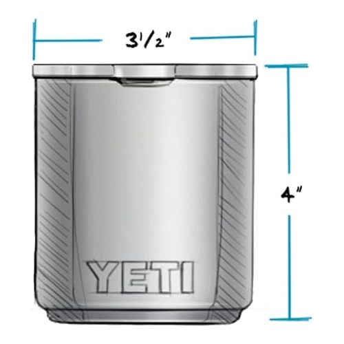 예티 YETI Rambler 10 oz Stackable Lowball 2.0, Vacuum Insulated, Stainless Steel with MagSlider Lid, Charcoal