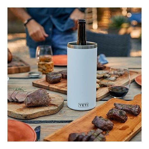 예티 YETI Rambler Wine Chiller, Fits Most Wine Bottles, White