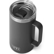 YETI Rambler 24 oz Mug, Vacuum Insulated, Stainless Steel with MagSlider Lid, Charcoal