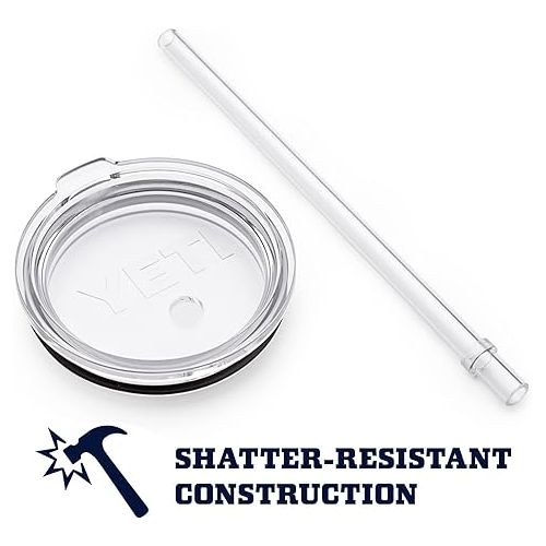 예티 YETI Rambler 26 oz Straw Cup, Vacuum Insulated, Stainless Steel with Straw Lid, Charcoal