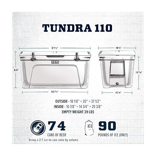 예티 YETI Tundra 110 Cooler, White