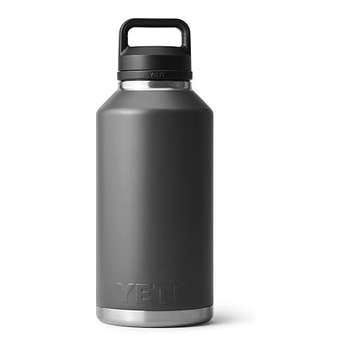 예티 YETI Rambler 64 oz Bottle, Vacuum Insulated, Stainless Steel with Chug Cap, Charcoal