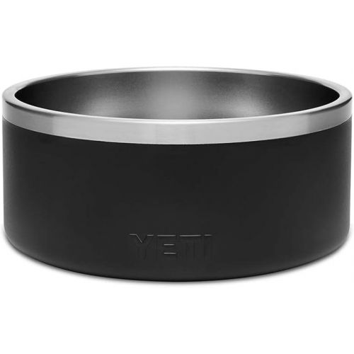 예티 YETI Boomer 8, Stainless Steel, Non-Slip Dog Bowl, Holds 64 Ounces, Black