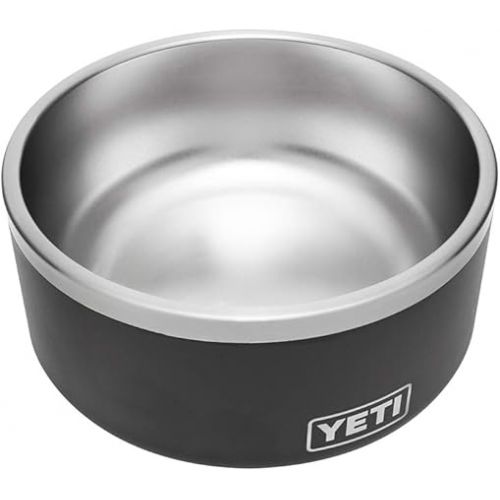 예티 YETI Boomer 8, Stainless Steel, Non-Slip Dog Bowl, Holds 64 Ounces, Black