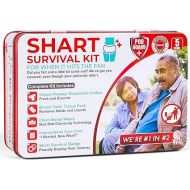 Funny Shart Survival Kit by Witty Yeti. Ultimate Poop Prank Gag Gift Set Contains Wet Wipes, Disposable Underwear, Tissues and Hilarious Badge. Novelty Fart Potty Pack Great for Friends or Family