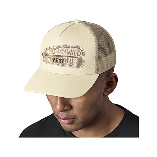 예티 YETI Turkey Feather Mid Pro Trucker Hat, Sand
