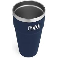 YETI Rambler 26 oz Stackable Cup, Vacuum Insulated, Stainless Steel with No Lid, Navy