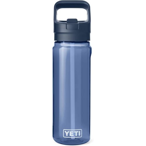 예티 YETI Yonder 750 ml/25 oz Water Bottle with Yonder Straw Cap, Navy