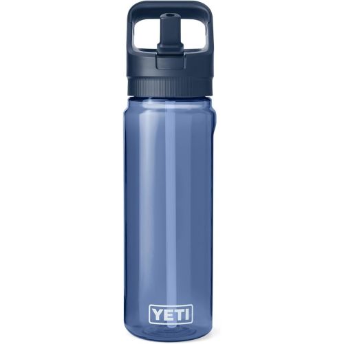 예티 YETI Yonder 750 ml/25 oz Water Bottle with Yonder Straw Cap, Navy