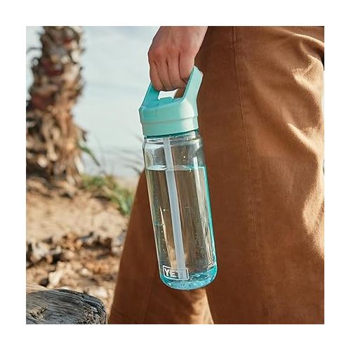 예티 YETI Yonder 750 ml/25 oz Water Bottle with Yonder Straw Cap, Navy